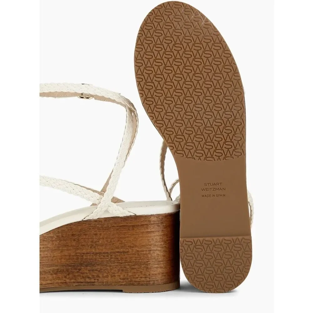 Stuart Weitzman Wovette wedge sandals brand new in the box $565